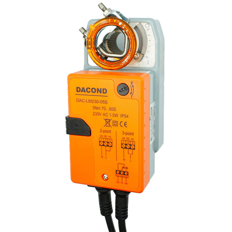 Электропривод DACOND DAC-LM24-20S (20 Н·м, 24 В, без пружины)