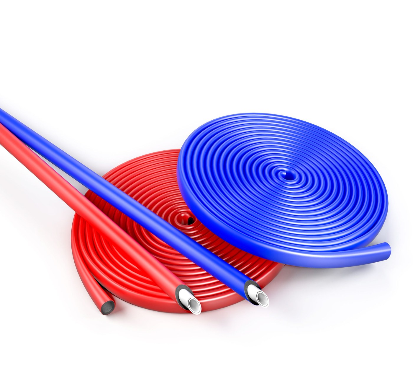 Трубка теплоизоляционная Energoflex Super Protect 35×9 мм, 2 м, красный, синий