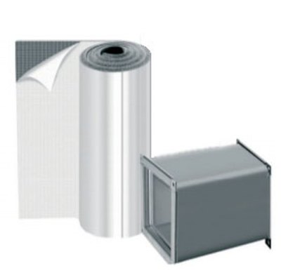 Рулон K-FLEX AIR AD METAL 25×1000 мм, 8 м, самоклеящийся